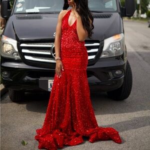 AGlist Emma Gown Red Prom Dress